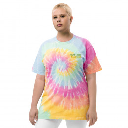 Palm Trees & Sunsets Oversized tie-dye t-shirt