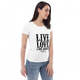 Live Love Line Dance Women's Fitted Eco Tee